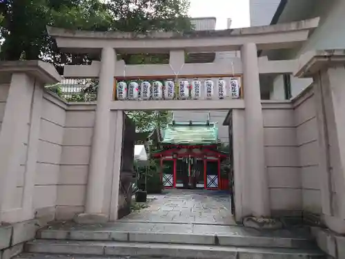 火防　陶器神社（坐摩神社末社）の鳥居