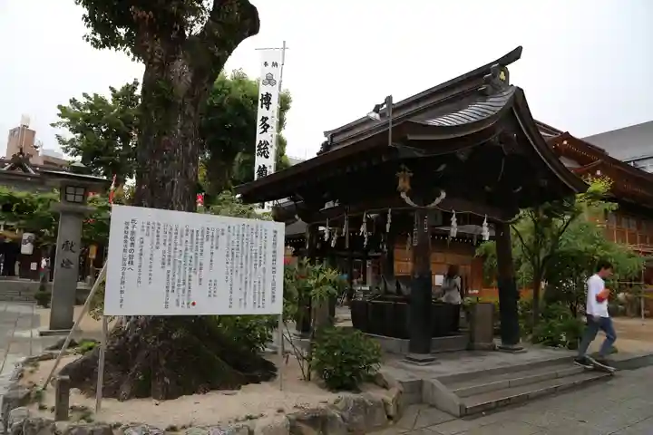 櫛田神社の手水舎