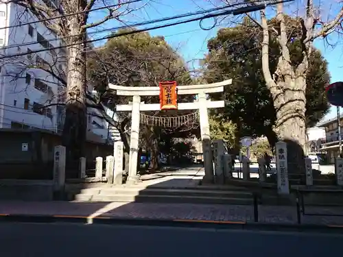 駒込富士神社の鳥居