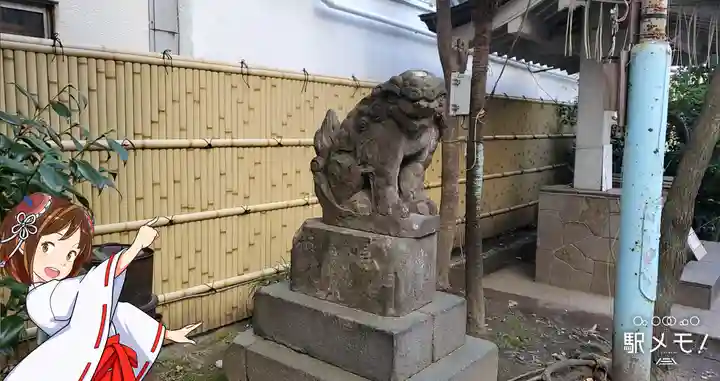 銀杏岡八幡神社の狛犬