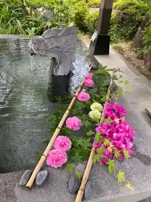 山梨県　昭和町　正覚寺の手水舎