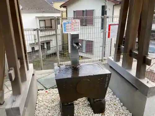 太田杉山神社・横濱水天宮の手水舎