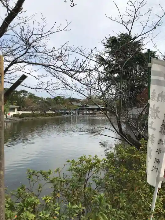 旗上弁財天社の景色