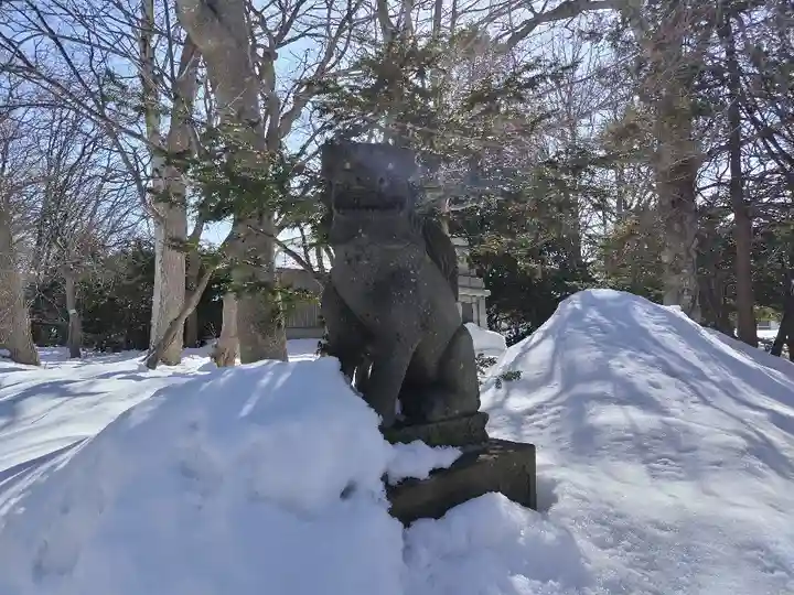 信濃神社の狛犬