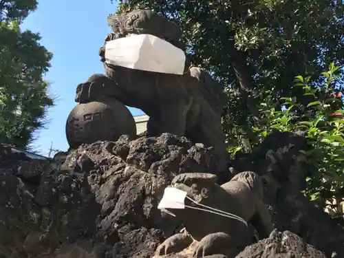 お三の宮日枝神社の狛犬