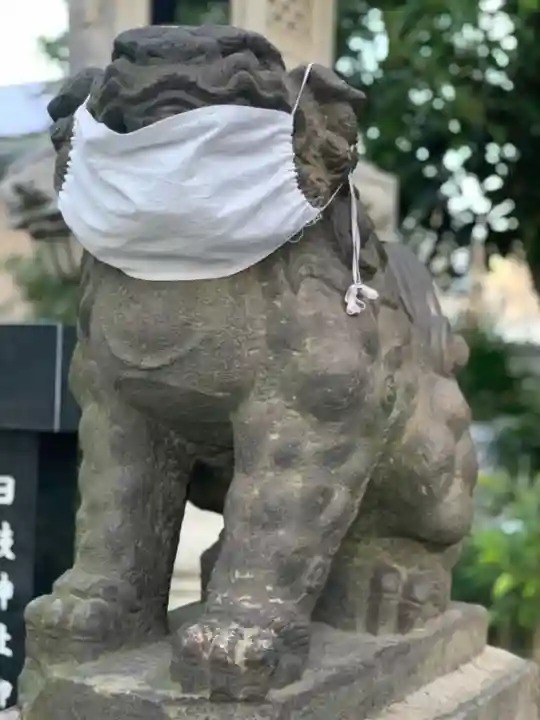 矢向日枝神社の狛犬