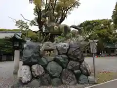 真清田神社の狛犬