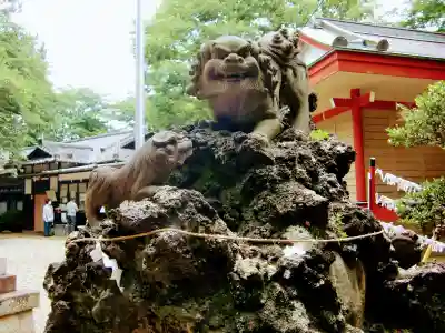 前原御嶽神社の狛犬