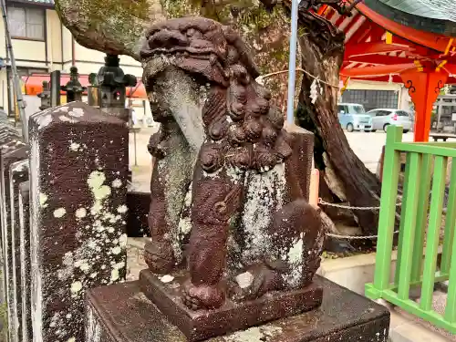 與賀神社の狛犬