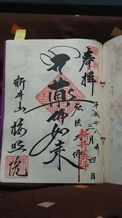 新井薬師(梅照院)の御朱印