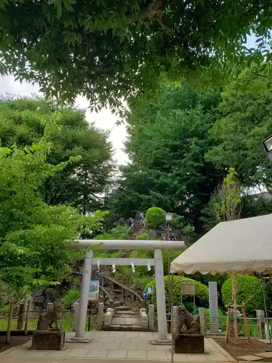 鳩森八幡神社の鳥居