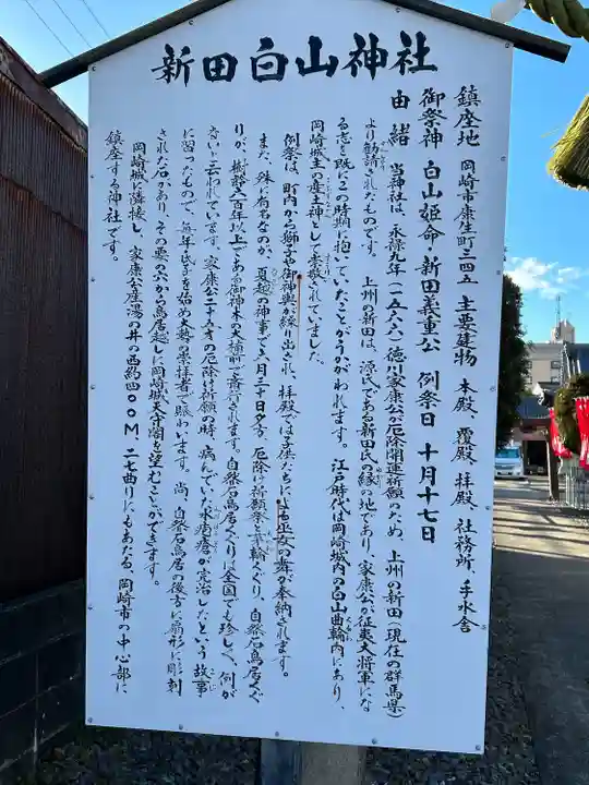 新田白山神社(愛知県)