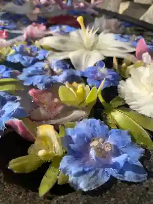 差出磯大嶽山神社 仕事と健康と厄よけの神さまの手水舎