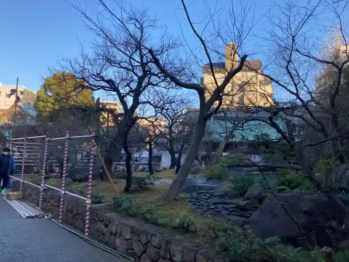 湯島天満宮の庭園