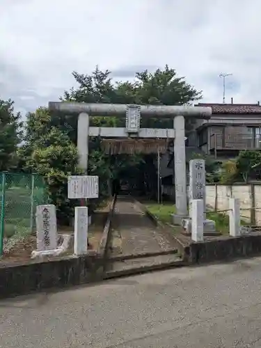 馬場氷川神社の鳥居