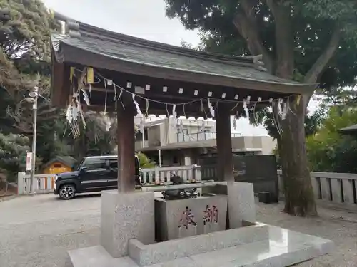 長津田王子神社の手水舎
