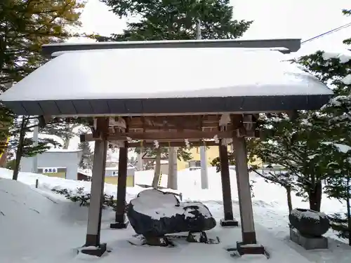 東神楽神社の手水舎