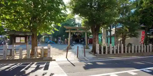 矢口氷川神社の鳥居
