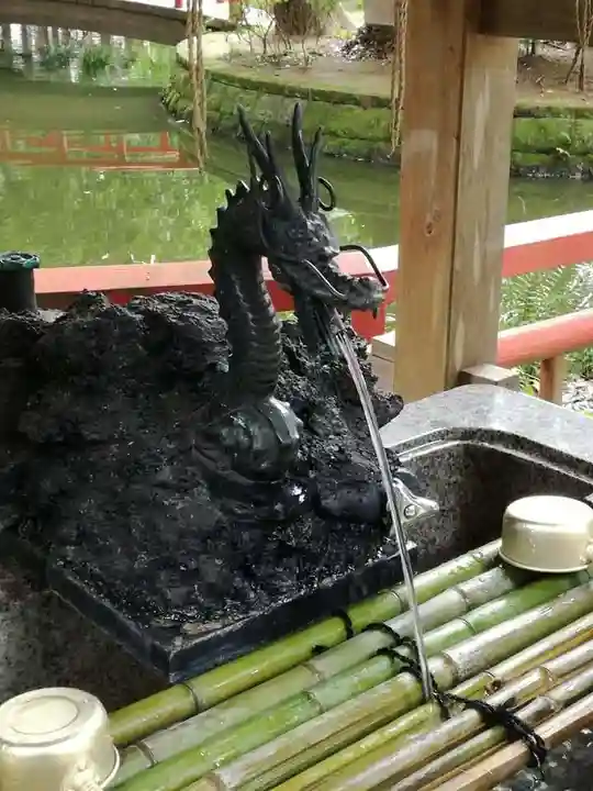 間々田八幡宮の手水舎