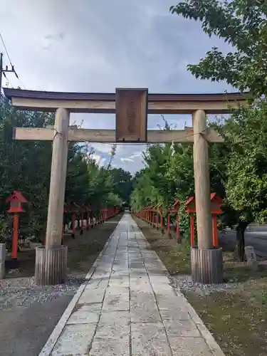 朝日森天満宮の鳥居