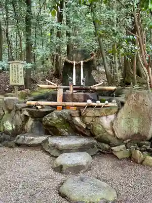 龍田大社の手水舎