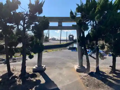 綿津見神社の鳥居