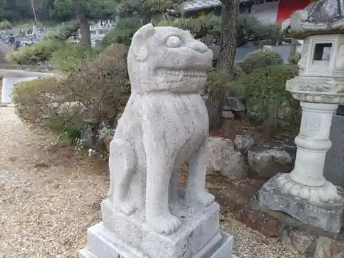 萬福寺の狛犬