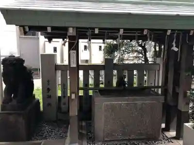 築土神社の手水舎