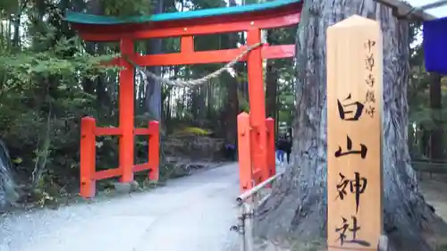 白山神社の鳥居