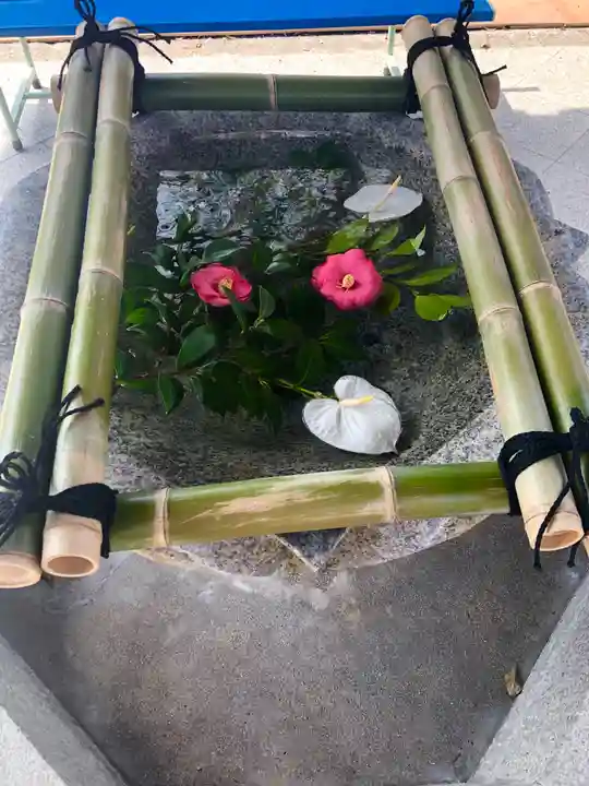 道明寺の手水舎