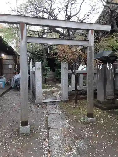 牛天神北野神社の鳥居