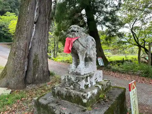 上一宮大粟神社の狛犬