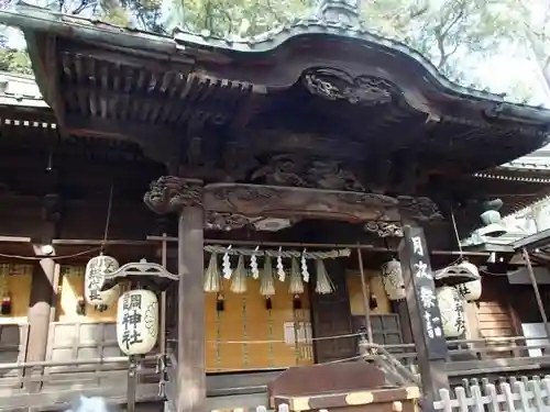 調神社の本殿・本堂