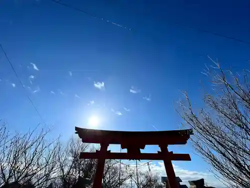 蚊里田八幡宮の鳥居