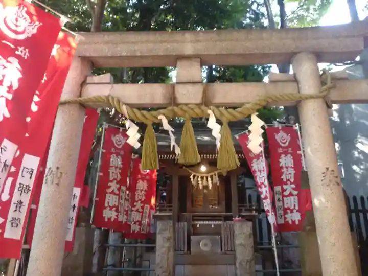 太子堂八幡神社の鳥居