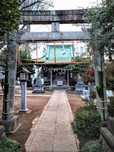 野火止氷川神社の鳥居