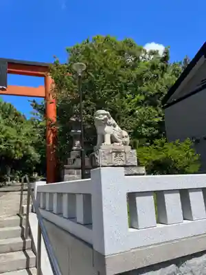 稲毛浅間神社の狛犬