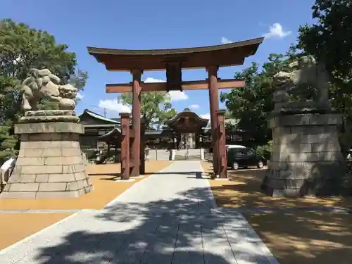 饒津神社の鳥居