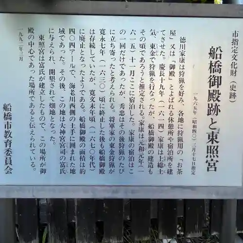 船橋東照宮の歴史