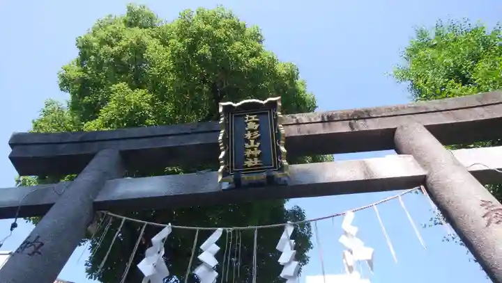 江島杉山神社の鳥居