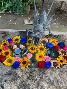 彌都加伎神社の手水舎(2021年08月18日(水) 18時01分37秒投稿)