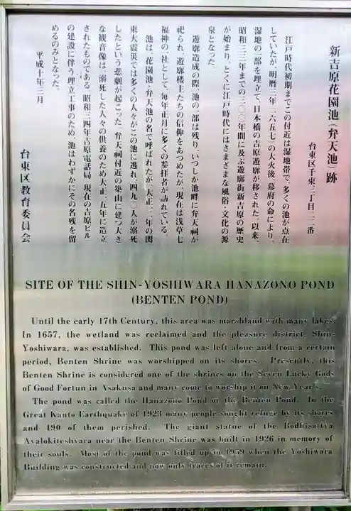 吉原弁財天本宮(吉原神社奥宮)の歴史