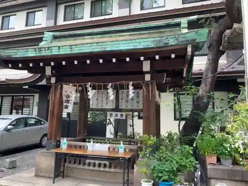 鐵砲洲稲荷神社の手水舎