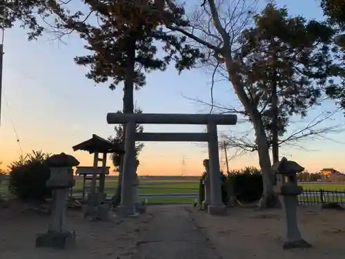 篠塚神社の鳥居