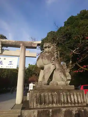 武田神社の狛犬