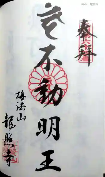 龍照寺の御朱印 2022年06月