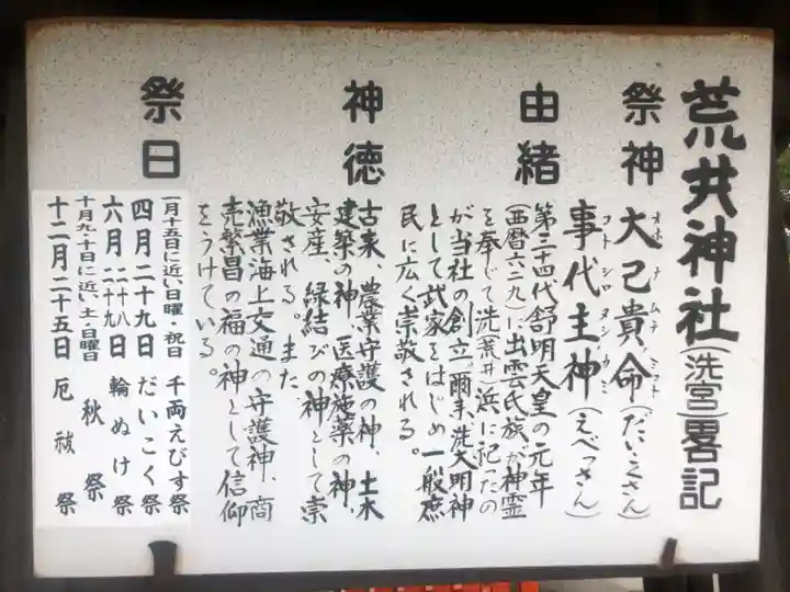荒井神社の歴史