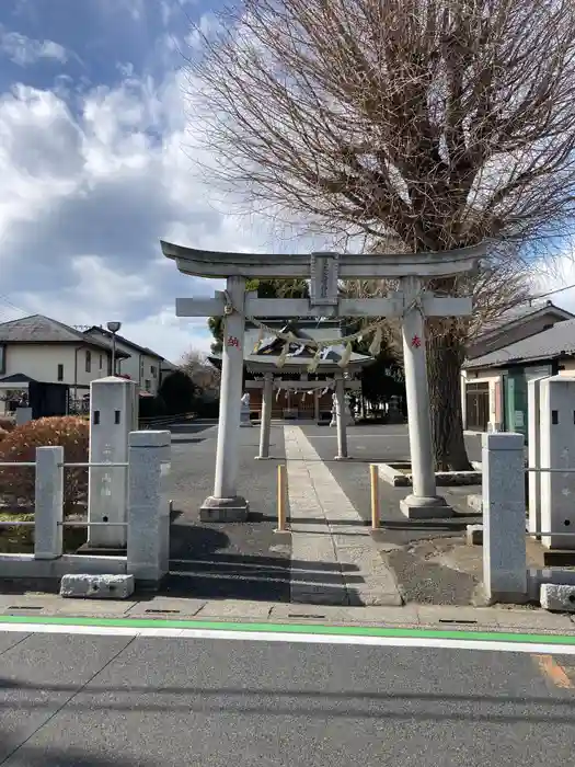 並木氷川神社の鳥居