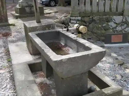 阿禮神社の手水舎