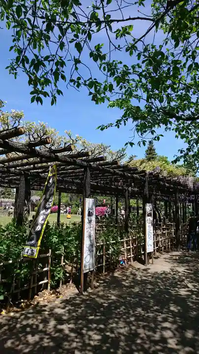 玉敷神社の庭園